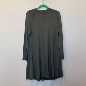 Loft Army Green Swing Dress